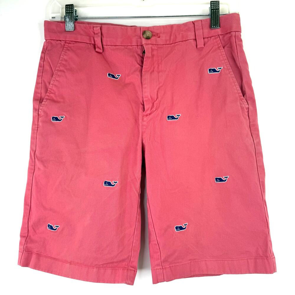 Vineyard Vines Youth Boys Whale Embroidered Breaker Shorts Size 18